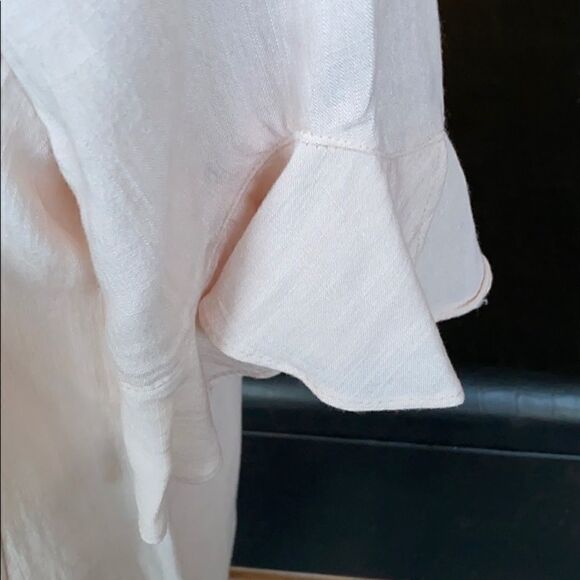 Nice Blush Blouse ESLEY Large  Linen-like fabric - Picture 6 of 7